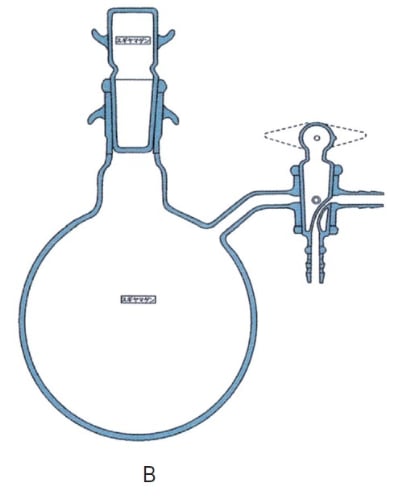 シュレンク・丸型フラスコ　Bタイプ