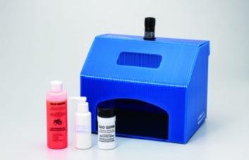 手洗いトレーニング用「UV照射ボックス」